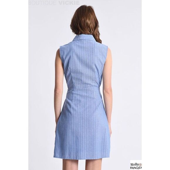✨ROBE MOLLY BRACKEN STRIPED MINI SZ M DRESS✨ - Picture 3 of 10